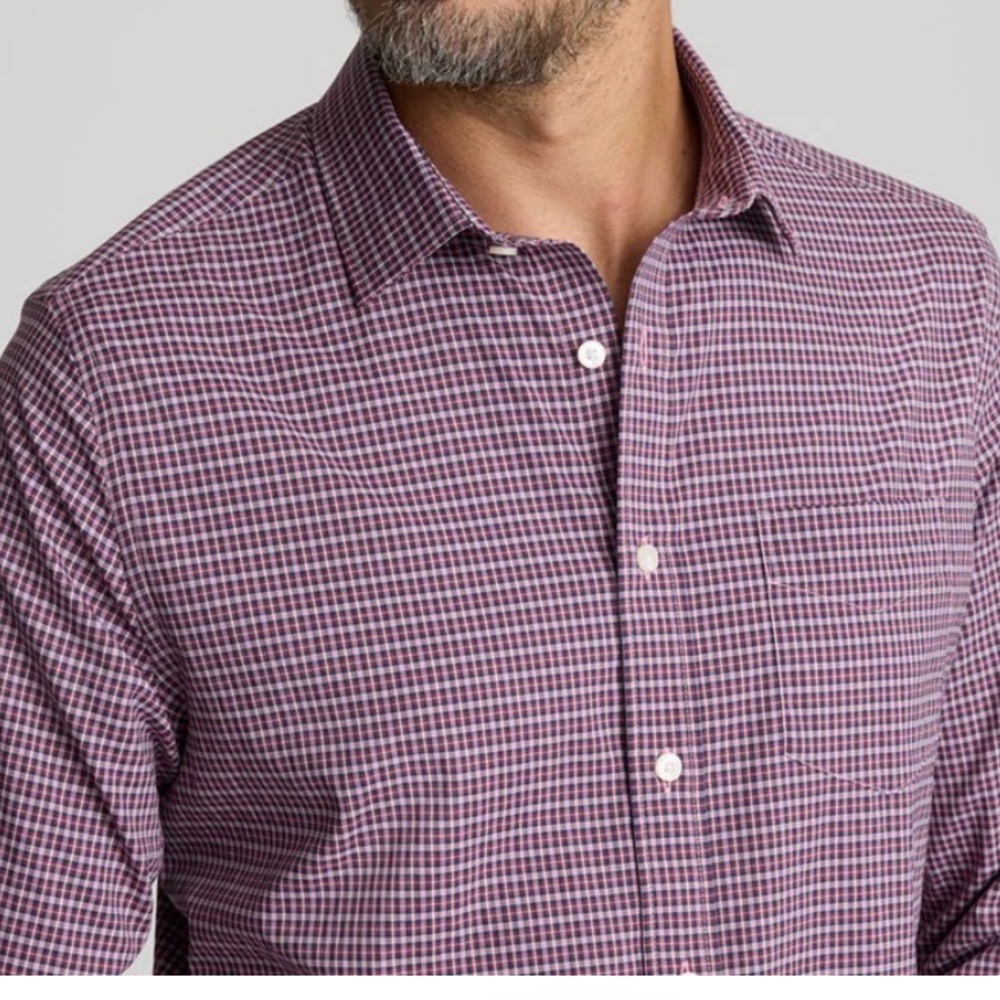 UNTUCKit Long-Sleeve Checked Button-Down Shirt (B… - image 1